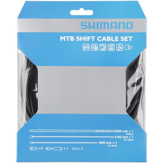 Shimano MTB Shift Cable Set - Black - SP41 4mm - (Y60098021)