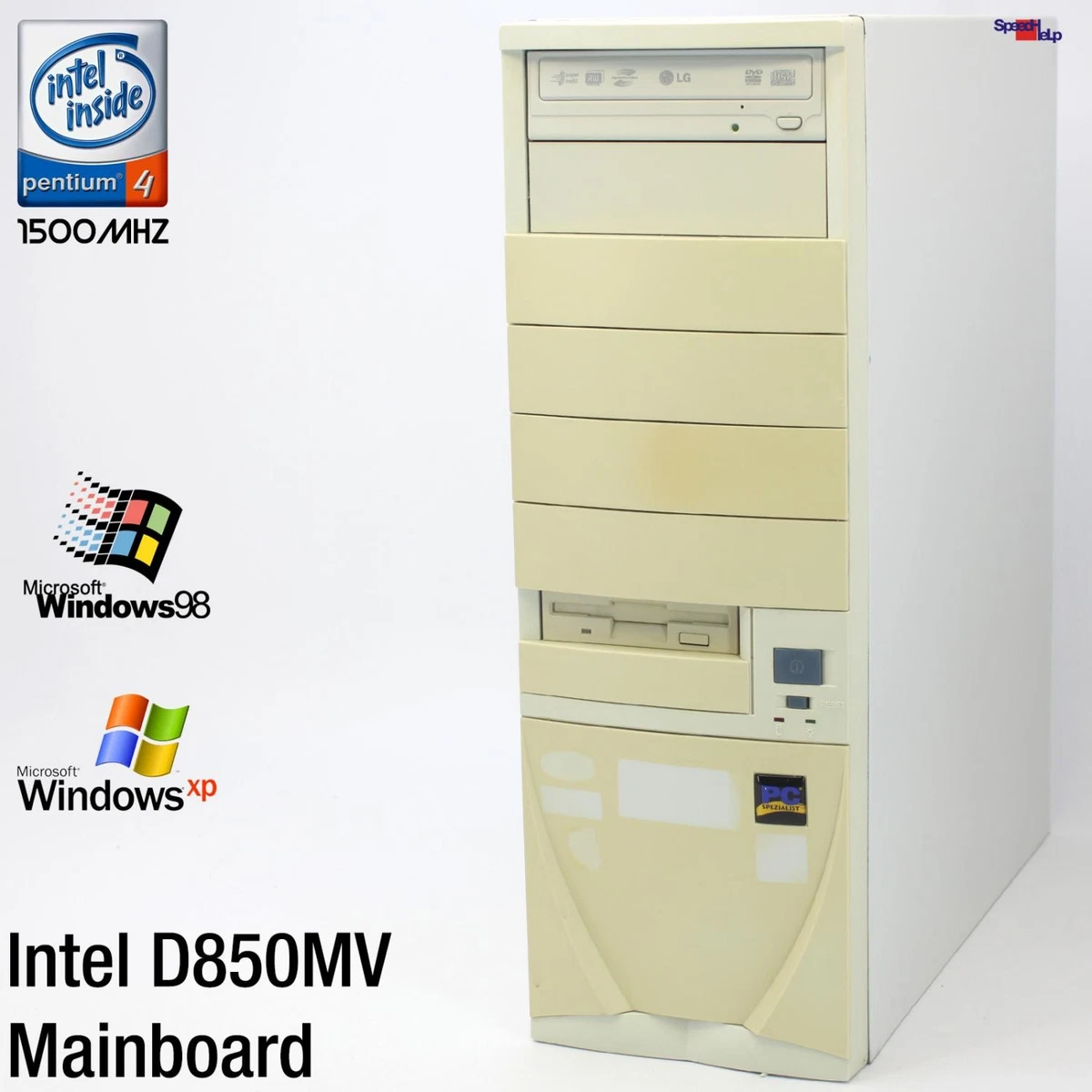 4 Ordinateurs Soyo SY-5TCS ISA - Pentium 75 MHz, 48 Mo RAM, Windows 98, Occasion