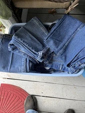 18 Pairs of Blue Jeans for Men 34/30 Lot of 18