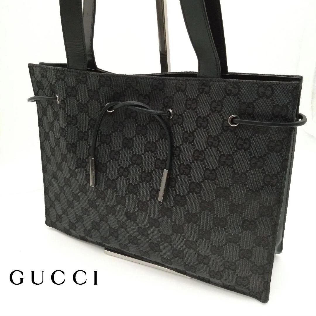 Sac fourre tout bandoulière Gucci Gg toile cuir 002 1053 m2_0424