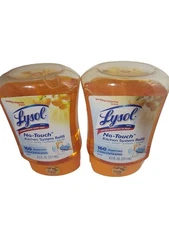 Lysol No Touch Kitchen System Refill Sparkling Tangerine 8.5 oz (2 PACK)