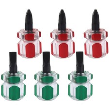 6 Pcs Ultra Short Mini Stubby Screwdriver Set Small