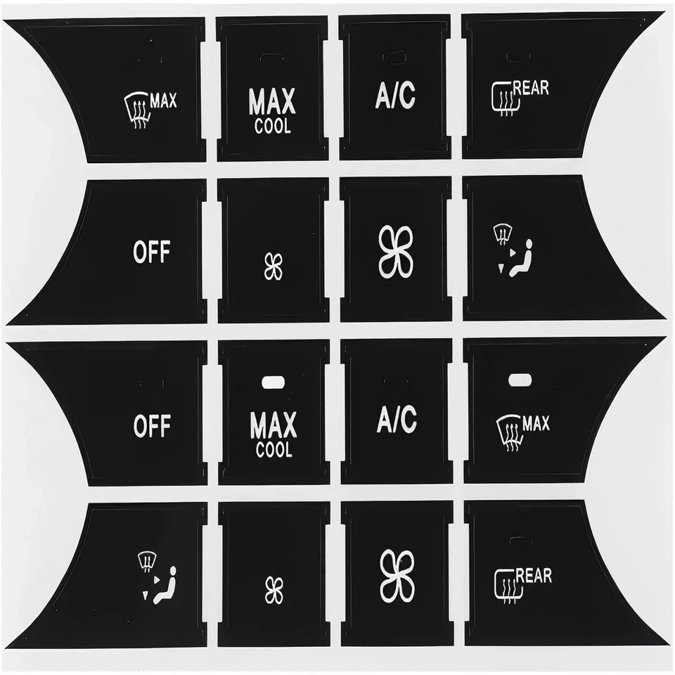 Button Repair Kit Window Sticker For Mercedes Benz A B ML350 E350 W204 C250 C350 Foto 4 de 4