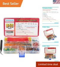840 Pin Breadboard Jumper Wires Kit 14 Vaules 2-125mm