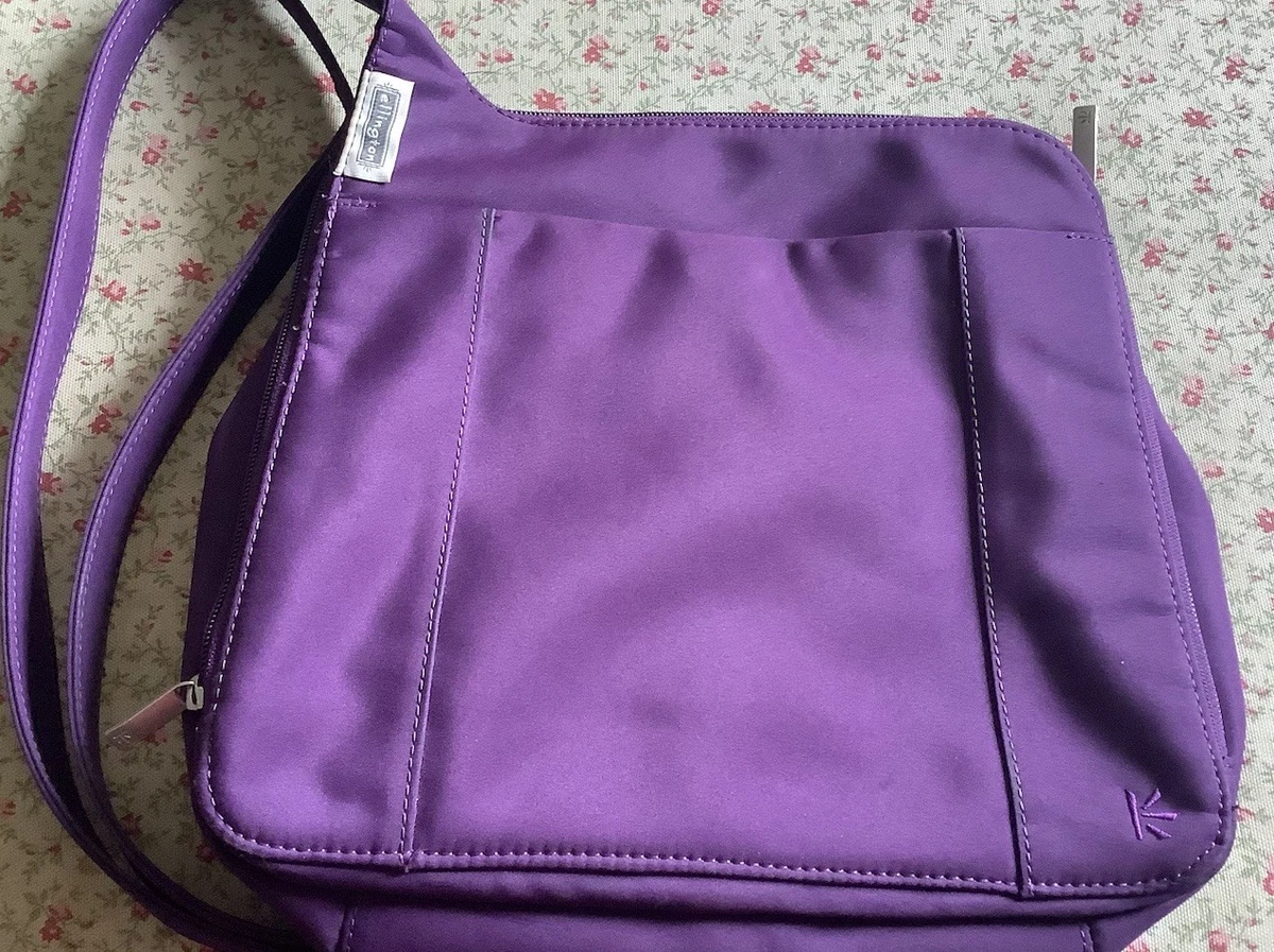 Ellington Nylon Purple Backpack Ellington Purple Nylon Shoulder Bag, medium size in good  main image 2