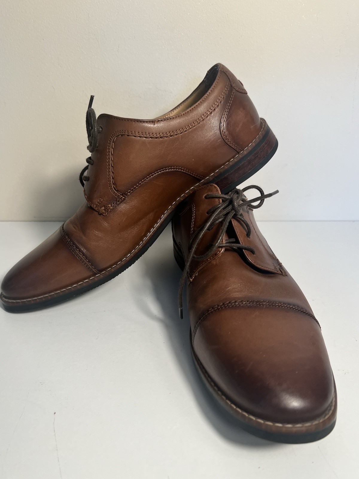 SAOLA Scarpe Nunn Bush uomo 9 5 W Hayden punta a cappuccio eleganti Oxford pelle marrone stringate