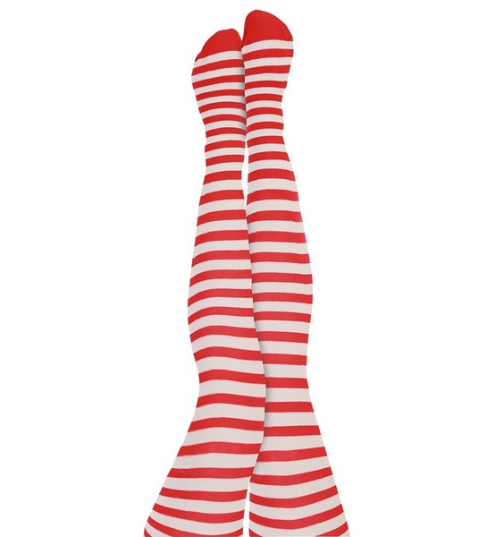 Ringel Strumpfhose KöLle Alaaf KöLn Karneval Fasching Weihnachten Rot Weiß-image