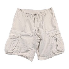 Vintage Levis SilverTab Cargo Shorts Mens 34 Khaki Y2K Baggy Drawstring 11"