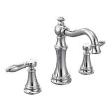 Moen Weymouth Chrome TwoHandle Widespread Traditional Bathroom Faucet Trim Kit