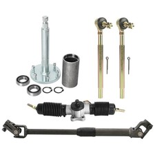 420mm 16.5" Front Steering Kit Gear Shaft Rack Pinion Tie Rod Ends Golf Cart UTV