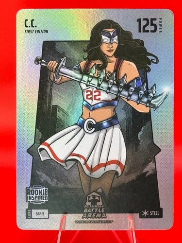 Bo Jackson Battle Arena C.C. ~Caitlin Clark~ Silver Battlefoil SBF-9 ~ROOKIE~