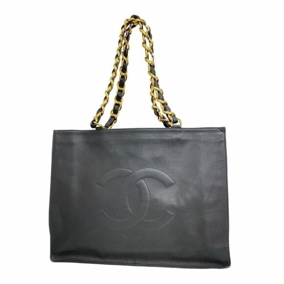 Authentic CHANEL Jumbo XL Shopping Tote Timeless Classic Black
