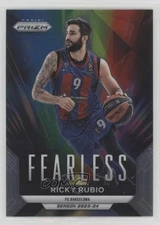 2023-24 Panini Prizm Turkish Airlines EuroLeague Fearless Ricky Rubio #13