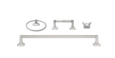 Project Source 4-Piece Seton Brushed Nickel Decorative Bathroom Hardware Set