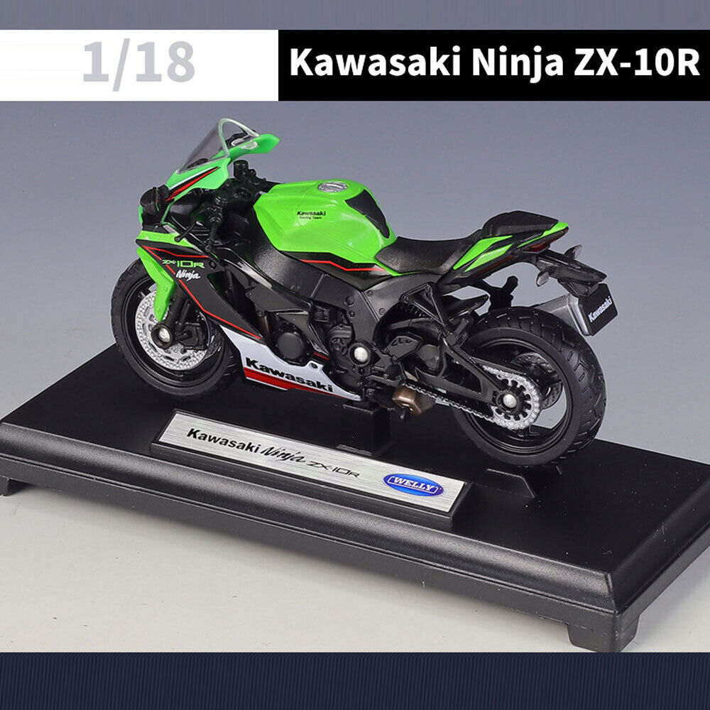 1:18 2021 Kawasaki Ninja ZX-10R Diecast Motorcycle Model 1:18 2021 Kawasaki Ninja ZX-10R Diecast Motorcycle Model