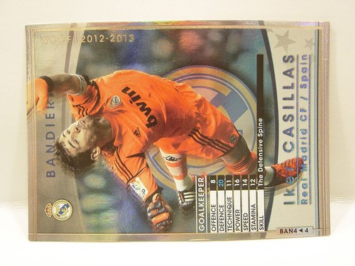 Panini WCCF 2012-13 BAN Iker Casillas 1981 Spain No.1 Real Madrid CF Bandiera GK - Picture 2 of 6