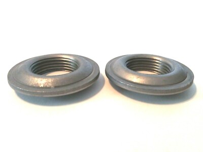 2 Mild Steel 1'' Weld-On Bung / Flange 1''-11 1/2 Fuel Tank Fitting 2 3/8'' Dia.