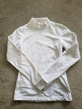 Boys Nike White Long Sleeve Pull Over Fit Dry Youth Size Small