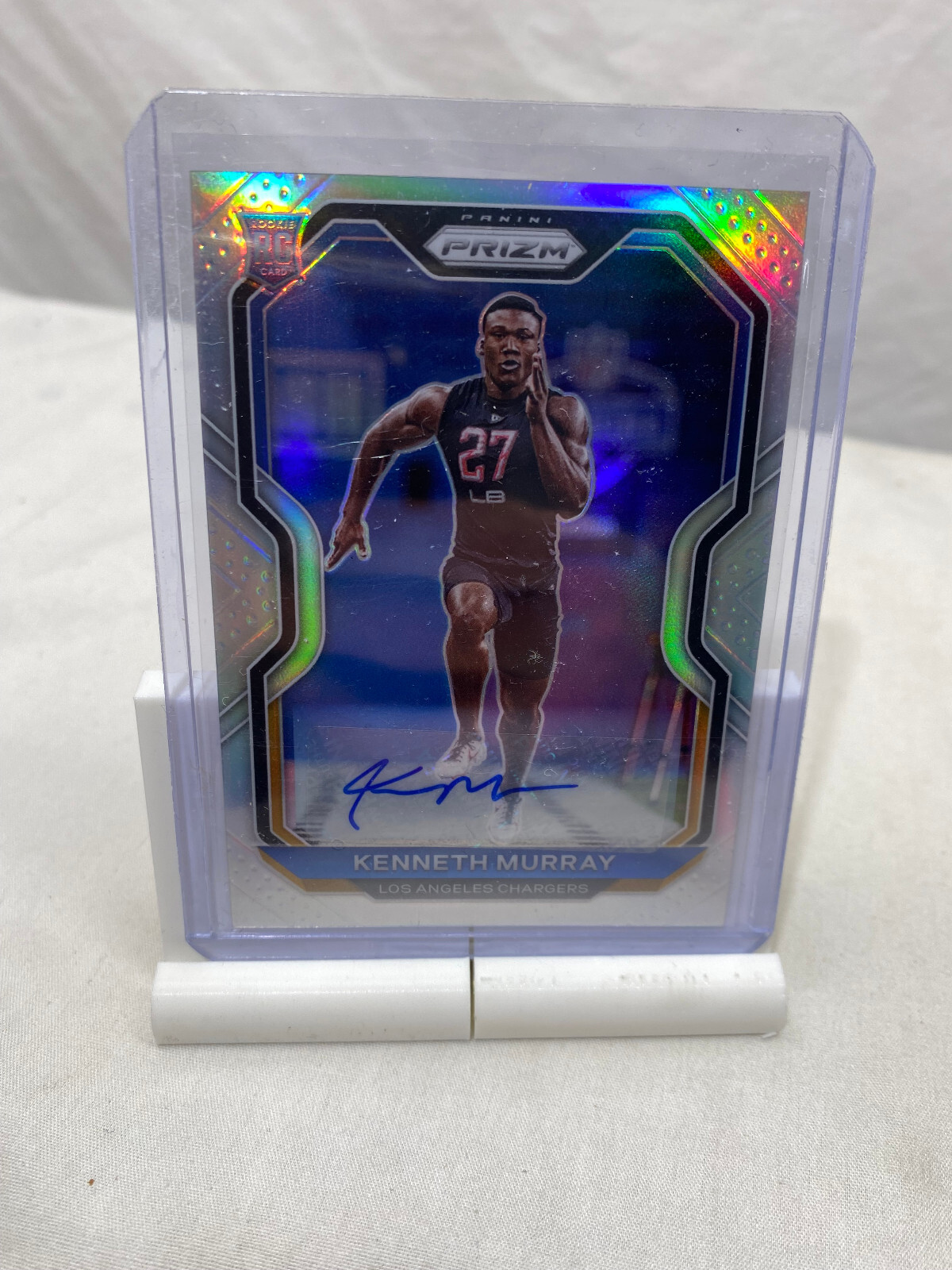 KENNETH MURRAY 2020 Panini Prizm RC Rookie SILVER Auto #327 CHARGERS