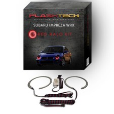 Red Angel Eye Led Headlight Halo Kit For 02-03 Subaru Impreza Headlights Red Angel Eye Led Headlight Halo Kit For 02-03 Subaru Impreza Headlights