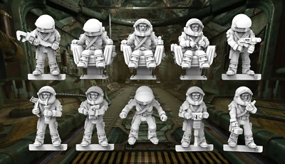 BMT Spacemen Skeletons Alive Set 2 Stargrave Starfinder Stargrave 