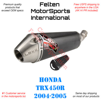 Lexx Slip On Silencer Exhaust TRX450R 2004-2005 muffler pipe trx450 trx 450 450r