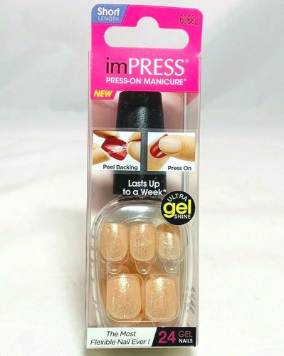 Kiss imPress Press-On Manicure 24 Nails Short In Bottle ~ Choose Your Style - Picture 32 of 37