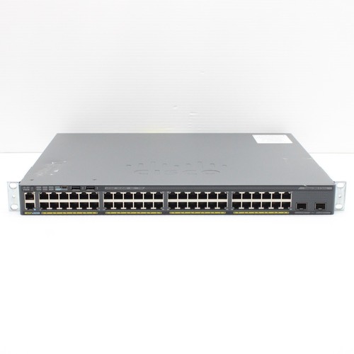 Cisco WS-C2960X-48LPD-L V06 C2960x Gigabit Switch 48 Port PoE+ 2 x 10G SFP+ L2 - Photo 2/14