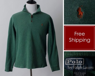green polo pullover