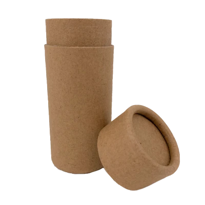 Nutley's 70ml Brown Cardboard Deodorant Tubes Eco-Friendly Push Up Cosmetics