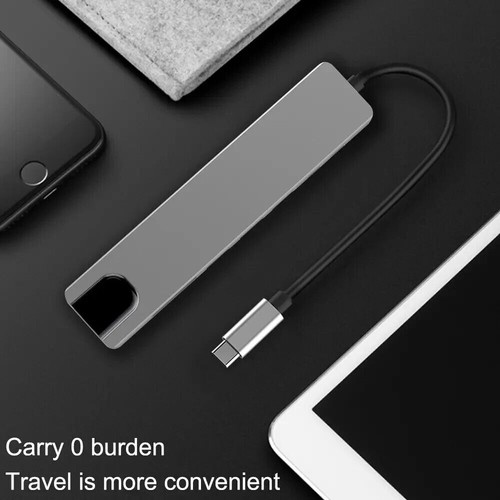 USB-C Hub 8-IN-1 Adapter 4K HDMI USB 3.0 LAN RJ45 Ethernet Micro SD Kartenleser - Bild 6 von 13