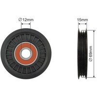 NTY Spannrolle Keilrippenriemen Passend FüR Nissan Note E11 NE11 1.4