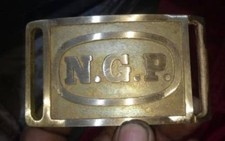 National Guard NGP Belt Buckle for M1874 Leather Belts