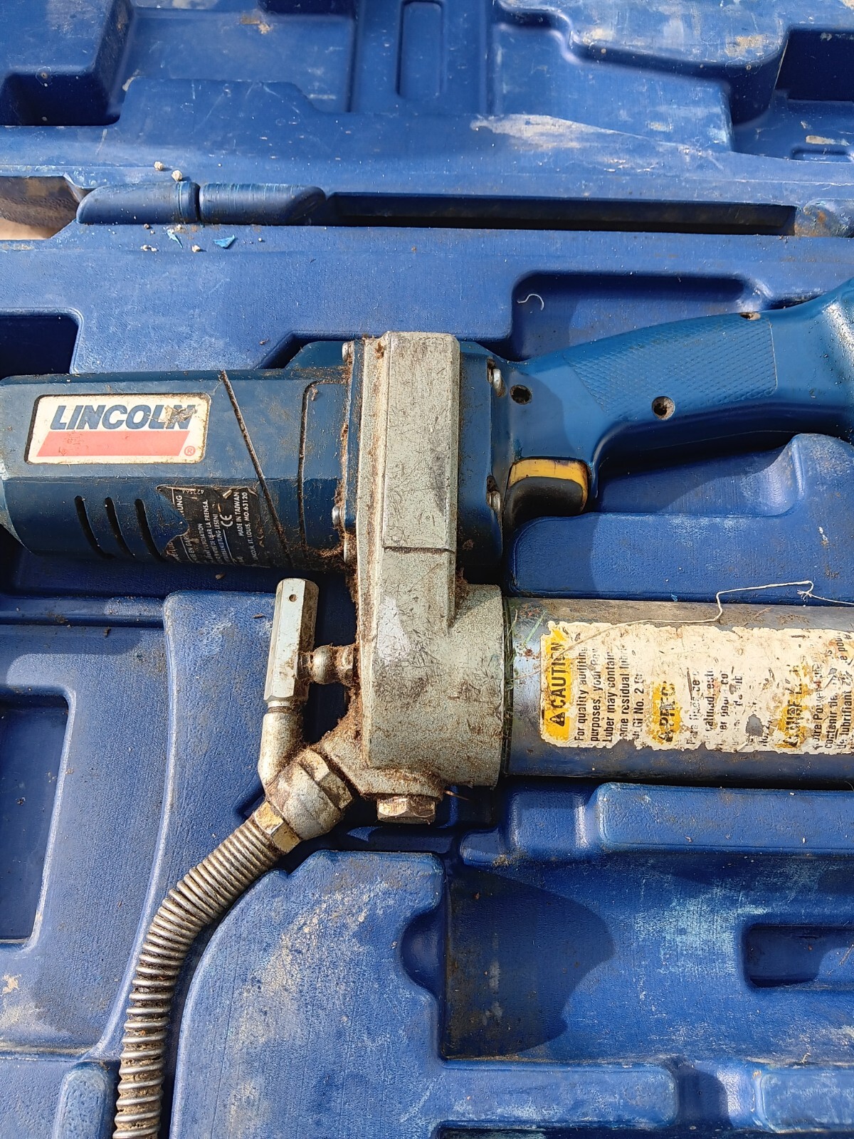Lincoln 1200 Powerluber 12v Battery Grease Gun eBay