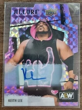 2022 AEW Keith Lee Purple Diamond AUTO 01/10 ALLURE Trading Card #85666