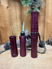 Purpleheart - Adjustable  Deer Grunt Call   No lasering on call