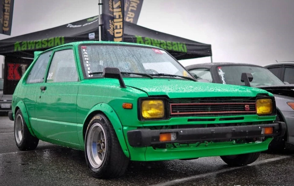 Amortiguadores Stroker ajustables KYB AGX de 335 mm para TOYOTA STARLET 81-84 KP61 rebajado Foto 3 de 4