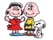CHARLIE BROWN, SNOOPY, LUCY - PEANUTS COMIC - Embroidered Iron-On/Sew Patch