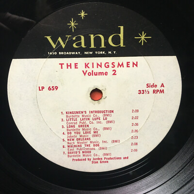 The Kingsmen On Campus & Vol 2 Pop Rock Lp Vinyl Record WAND