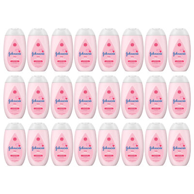 24-New Johnson's Baby Moisturizing Mild Pink Baby Lotion with Coconut Oil for De
