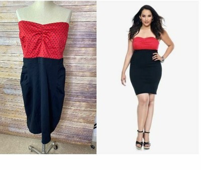 polka dot tube dress