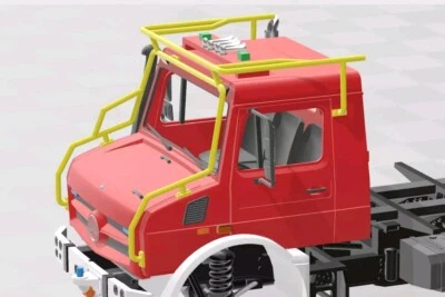 K&B Unimog Astabweiser H0 1:87