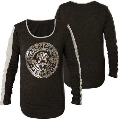AMERICAN FIGHTER Affliction Damen Pullover Langley Dunkelgrau