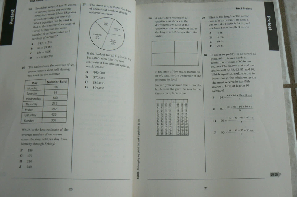 TAKS Coach Mathematics,Exit Level(gr.11) Texas Assessment of Knowledge&Skills'02 - Image 4 of 4