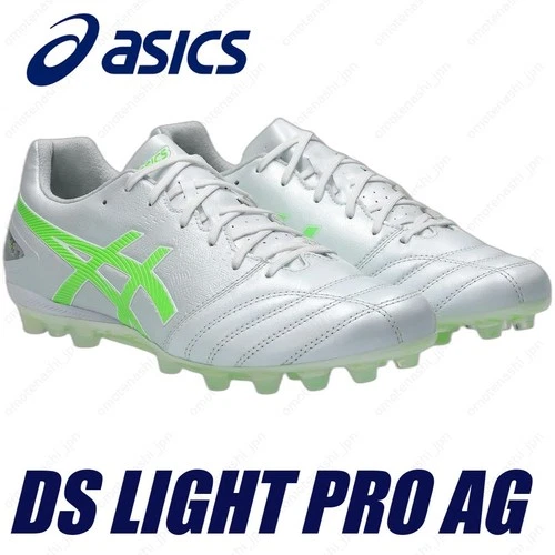 ASICS Soccer Cleats DS LIGHT PRO AG 1103A096-106 White/Green Gecko