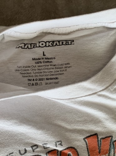 Mario Kart Shirt Mens Large Retro Since 92 Super Mario Game Short Sleeve t-shirt - Picture 4 of 8