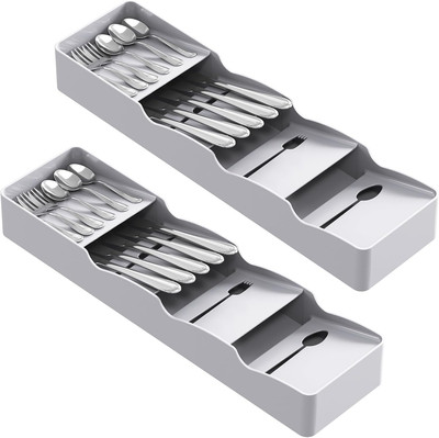 Lifewit 2 Stk. Besteckkasten Für Schubladen, 10,4 X 39,5 X 5 Cm Besteck Organize