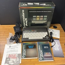 Commodore Plus/4 Vintage Home Computer with Box, Accessories, Manuals Untested