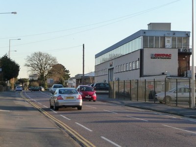 Foto A2 Poole: Fleets Lane Poole\/SZ0191 Flotten Land und Kryovac Seale c2010