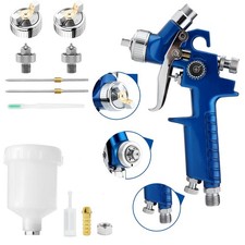 Mini Hvlp Air Spray Gun 0.81.0mm Nozzle Set Paint Sprayer Gravity Feed For Car